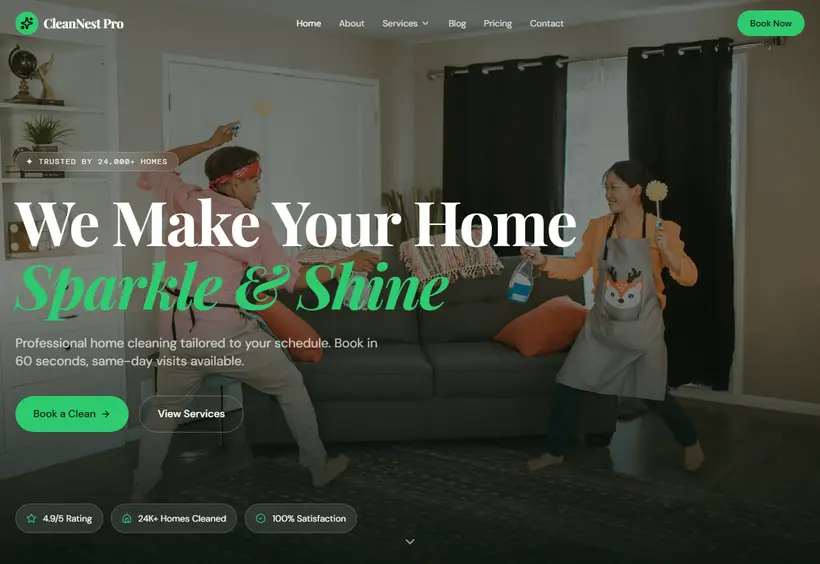 Clean Nest Pro Website