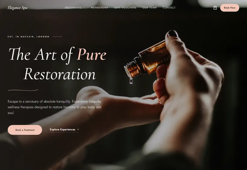 Elegance Spa Website
