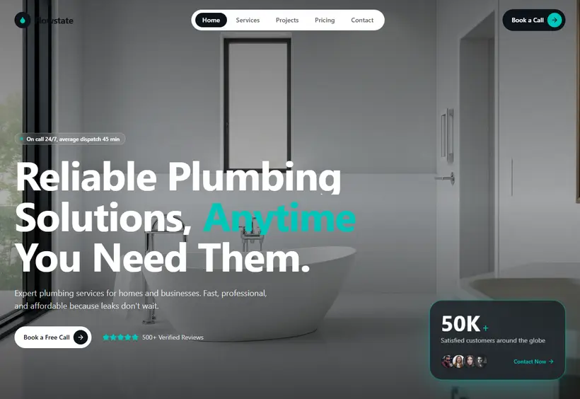 FlowState Plumbing Website