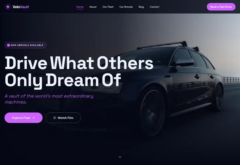 Velo Vault Website
