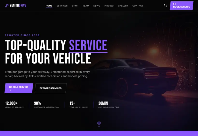 ZenithDrive Website
